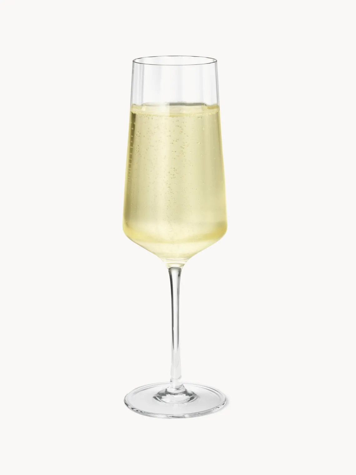 Discount GEORG JENSEN Flûtes à champagne en cristal strié Bernadotte, 6 pièces