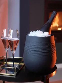 Fashion Villeroy & Boch Flûtes à champagne en cristal Manufacture Rock, 4 pièces Transparent, noir