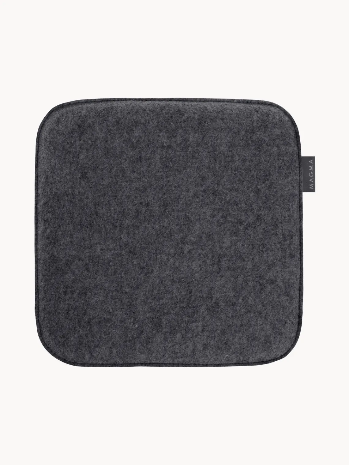 New Magma Galettes de chaise en feutre Avaro Square, 4 pièces Anthracite