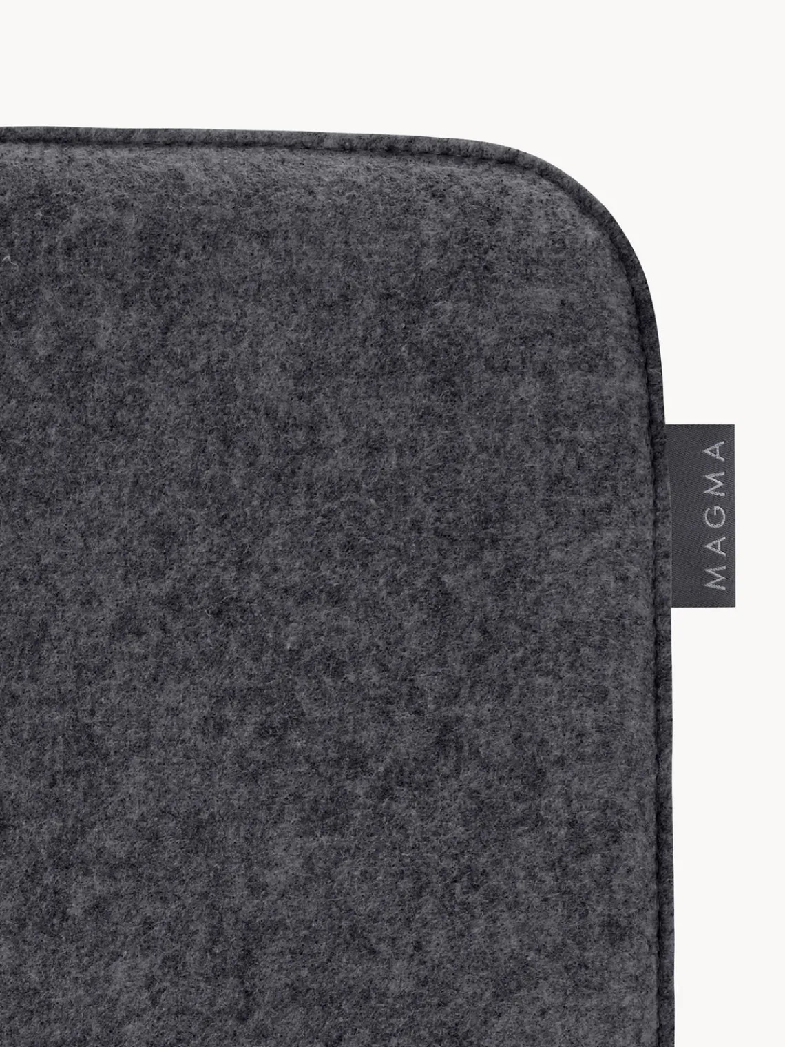 New Magma Galettes de chaise en feutre Avaro Square, 4 pièces Anthracite