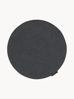 Online Magma Galettes de chaise rondes en feutre Avaro, 4 pièces Anthracite