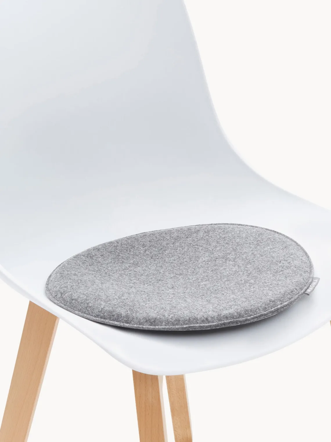 New Magma Galettes de chaise rondes en feutre Avaro, 4 pièces Gris