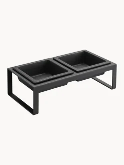 Outlet Yamazaki Gamelles pour animaux domestiques avec support Tower Noir