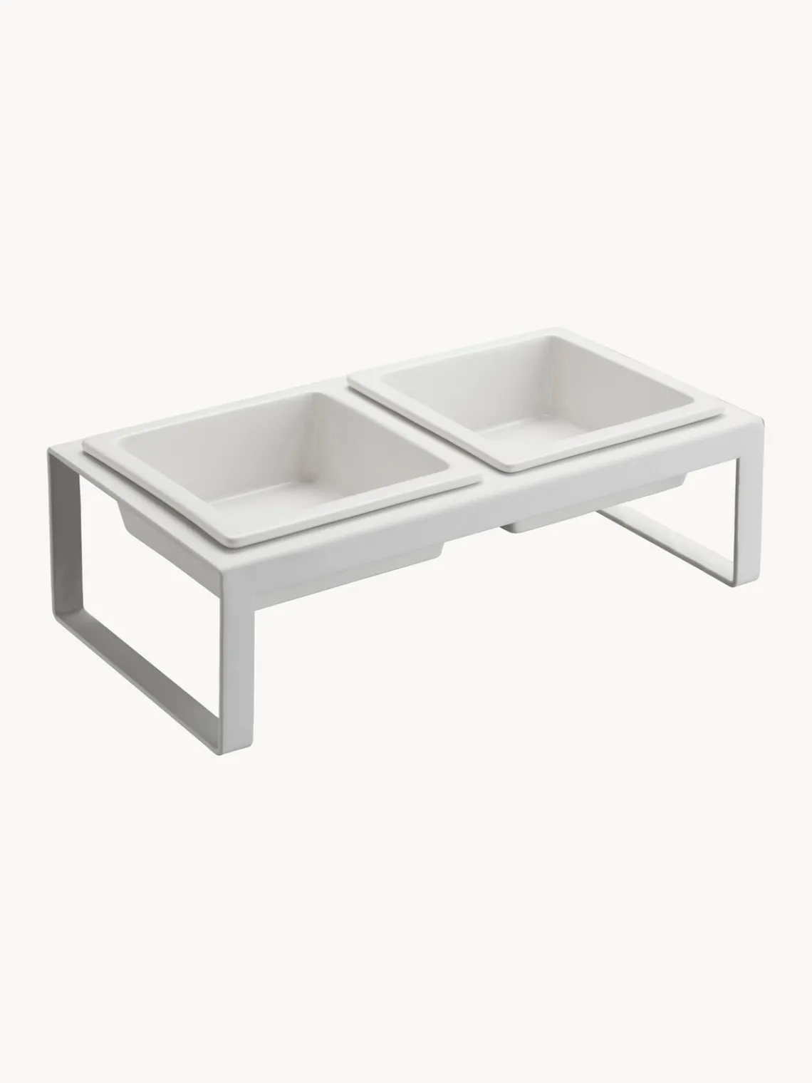 Online Yamazaki Gamelles pour animaux domestiques avec support Tower Blanc