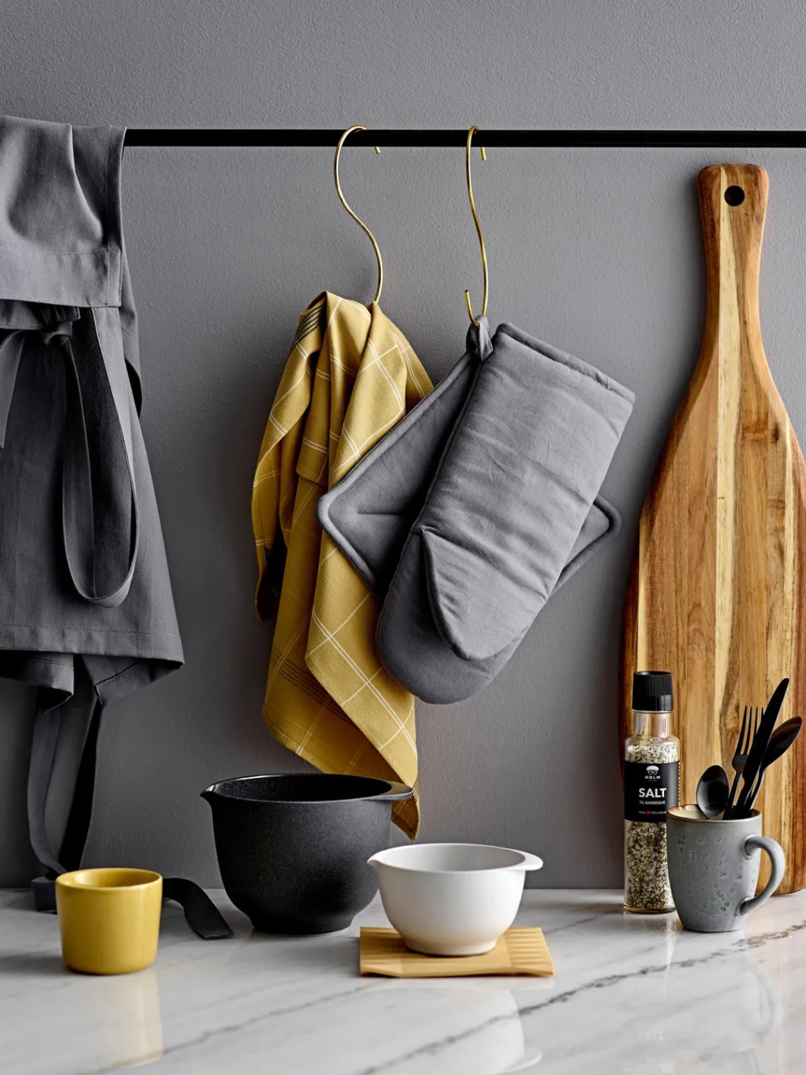 Hot Södahl Gants de cuisine Soft Kitchen, 2 élém. Gris foncé
