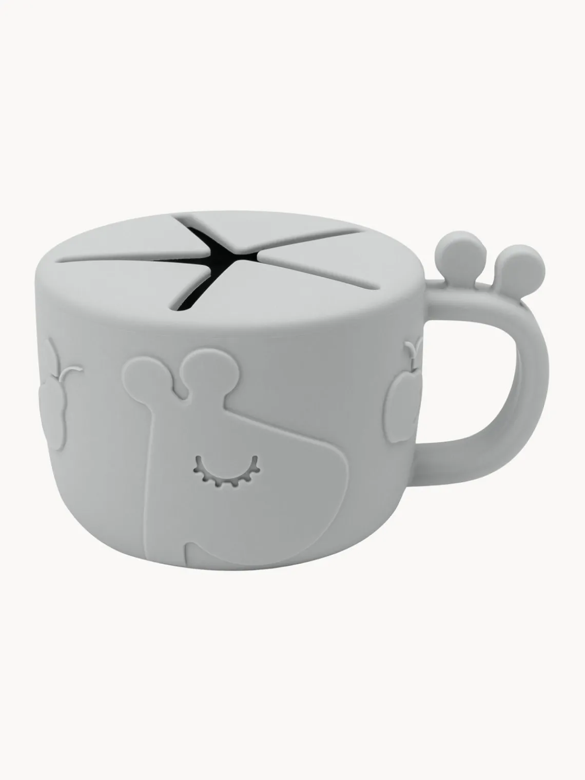 New Done by Deer Gobelet à goûter Peekaboo Gris clair