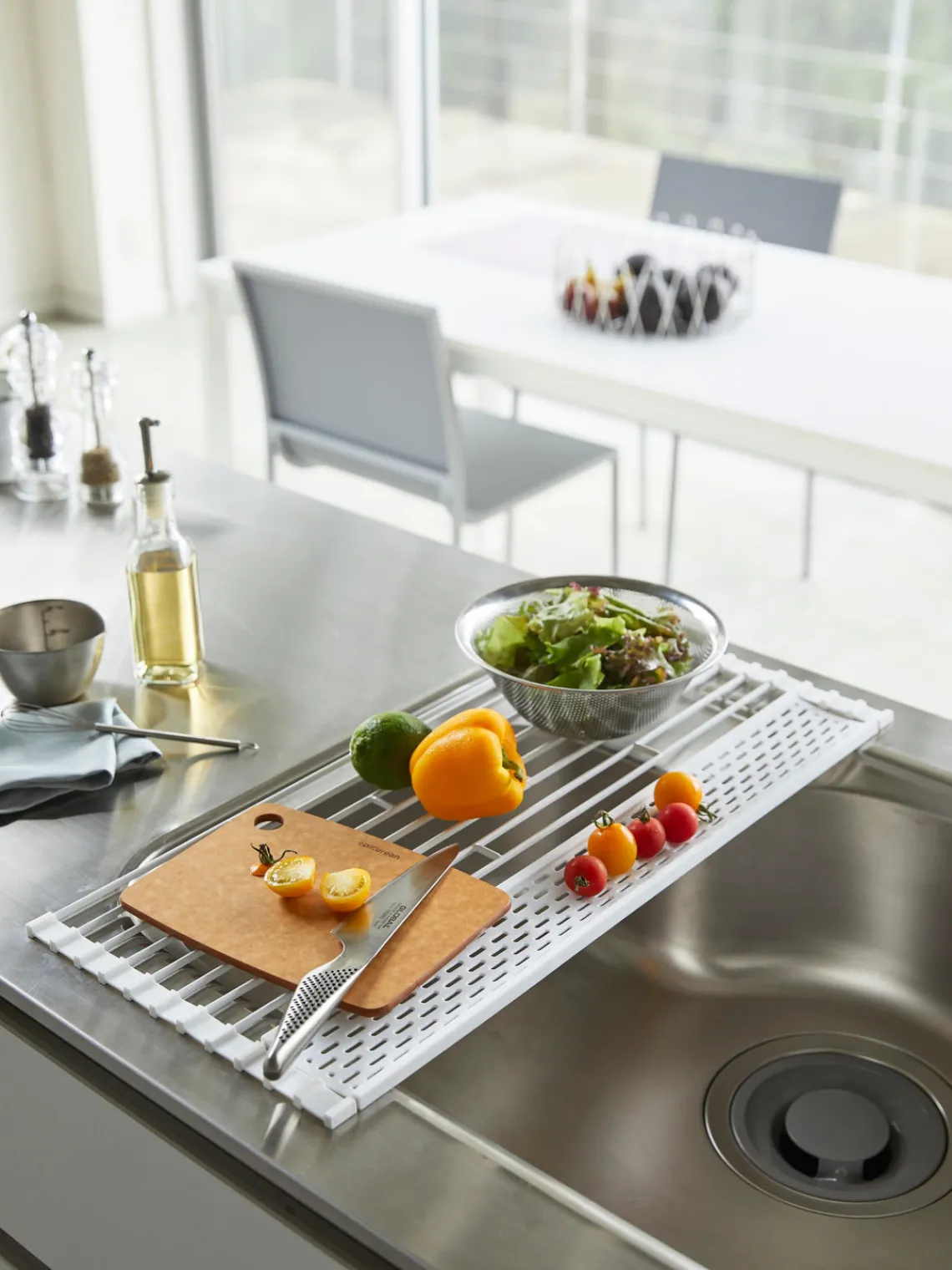 Outlet Yamazaki Égouttoir pliable Tower Blanc