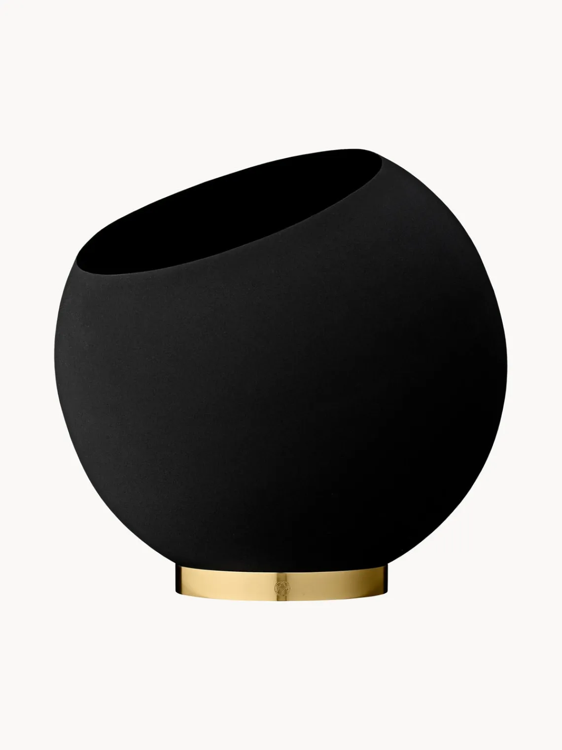 Hot AYTM Grand cache-pot en métal Globe Noir