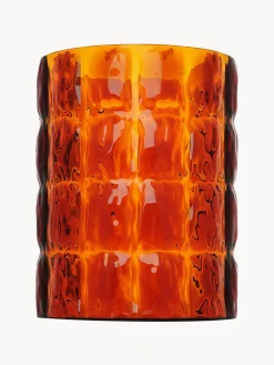 Clearance Kartell Grand vase Matelasse, haut. 30 cm Orange, transparent