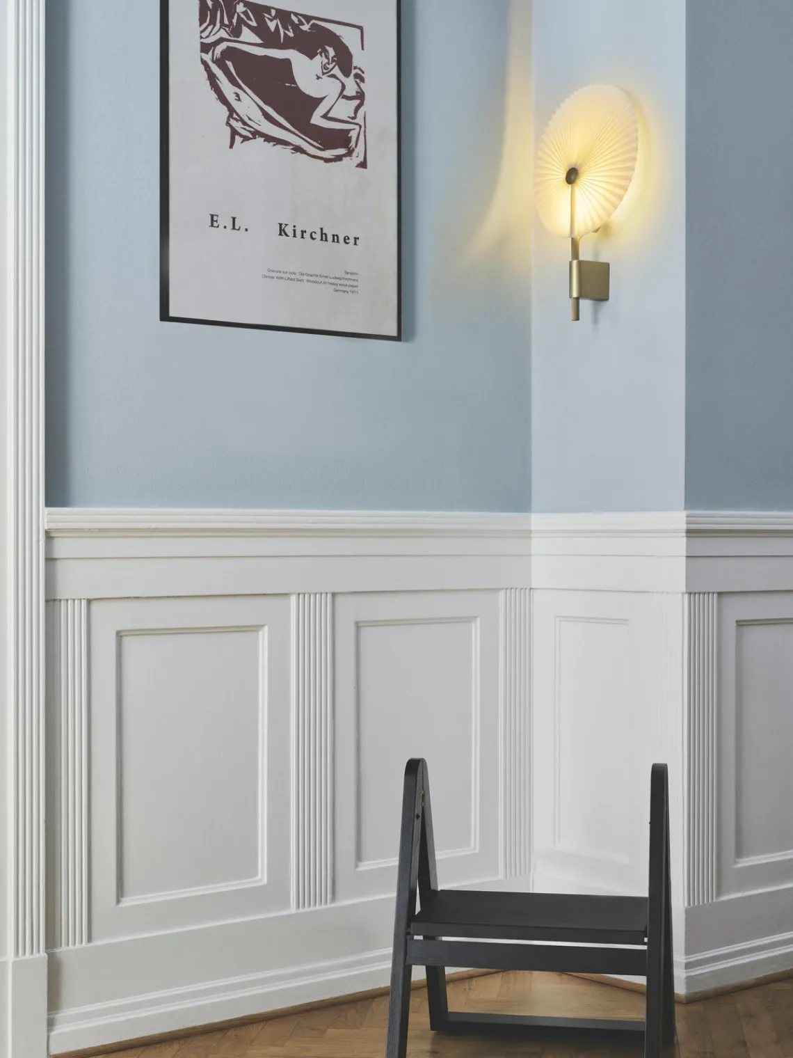 Best Gejst Grande applique murale LED Liris, intensité lumineuse variable Blanc, doré