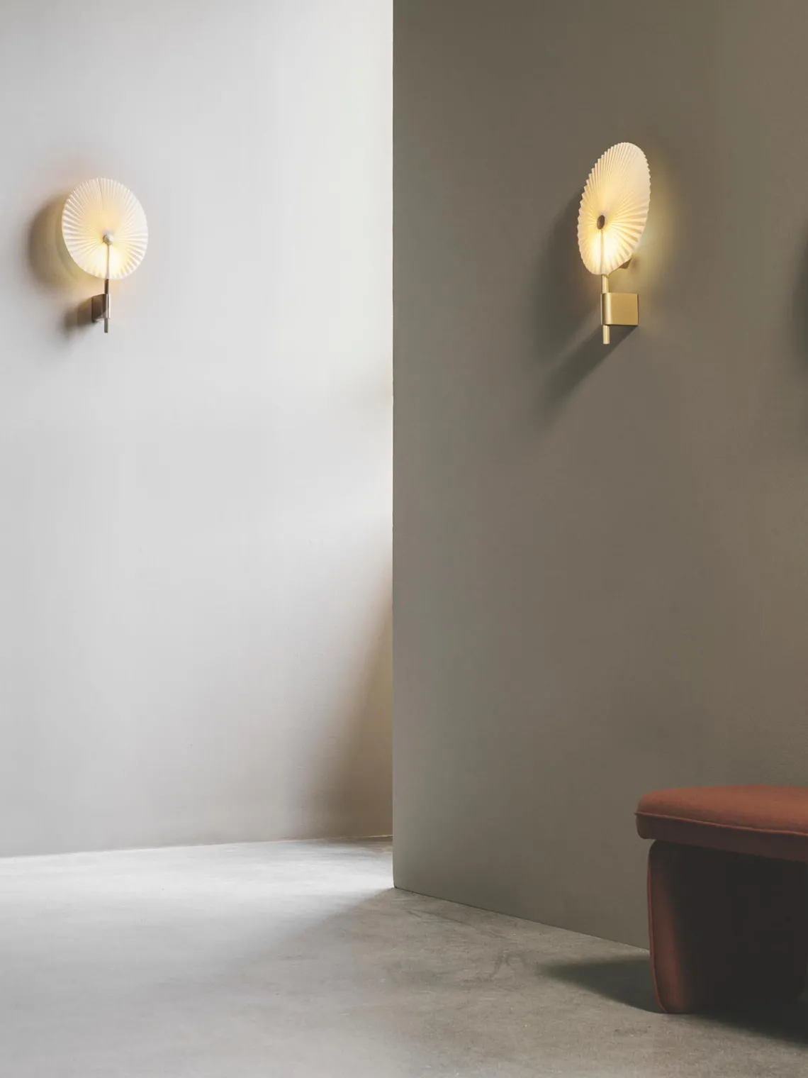 Best Gejst Grande applique murale LED Liris, intensité lumineuse variable Blanc, doré