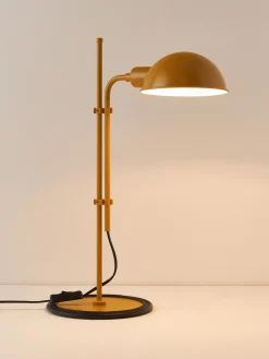 Discount Marset Grande lampe de bureau orientable Funiculí Jaune moutarde, haute brillance