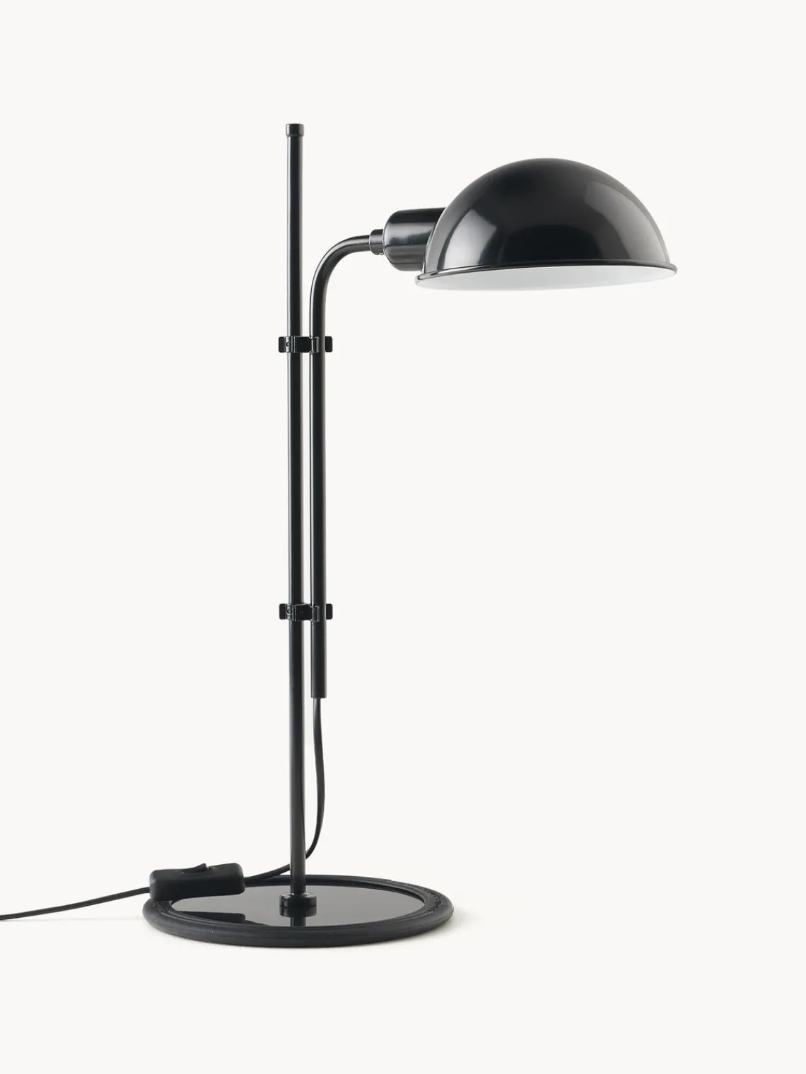 Discount Marset Grande lampe de bureau orientable Funiculí Noir, haute brillance