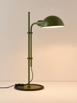 Hot Marset Grande lampe de bureau orientable Funiculí Vert foncé, haute brillance