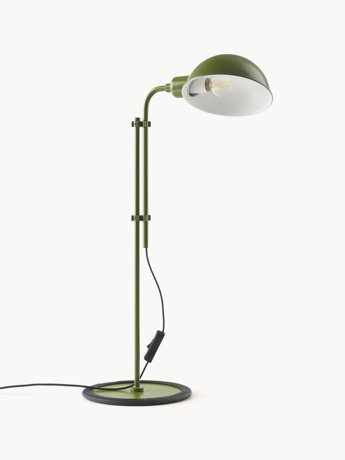 Hot Marset Grande lampe de bureau orientable Funiculí Vert foncé, haute brillance