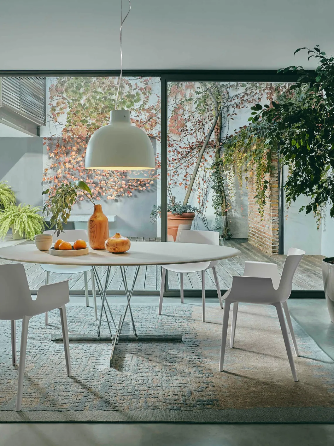 Discount Kartell Grande suspension Bellissima Blanc