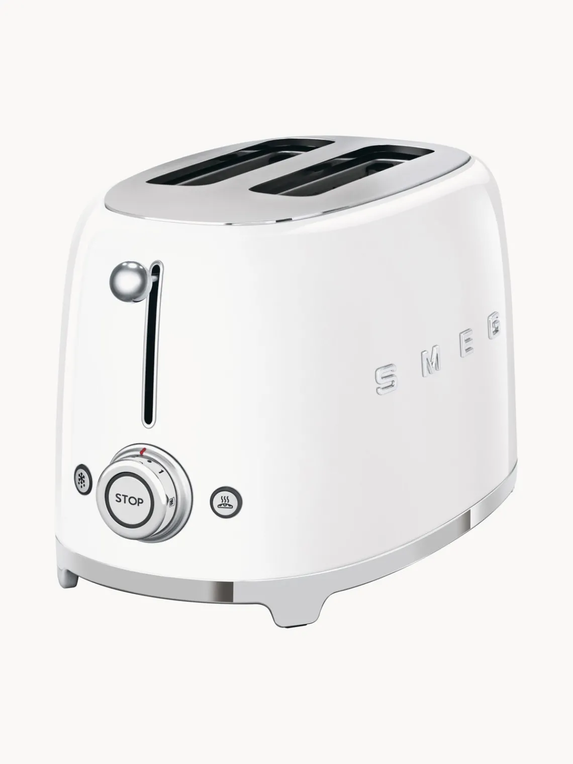 Online Smeg Grille-pain 2 tranches 50's Style Blanc, haute brillance
