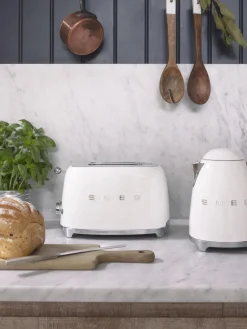 Online Smeg Grille-pain 2 tranches 50's Style Blanc, haute brillance