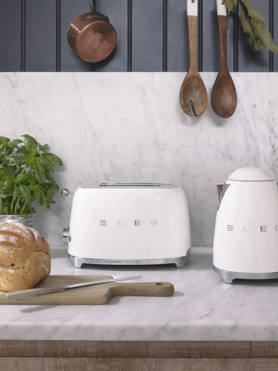 Online Smeg Grille-pain 2 tranches 50's Style Blanc, haute brillance