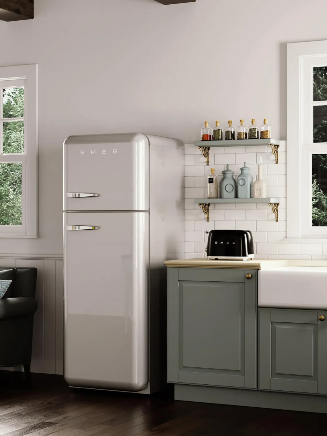 Online Smeg Grille-pain 4 tranches 50's Style Noir, haute brillance