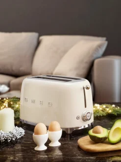 Online Smeg Grille-pain 4 tranches 50's Style Blanc crème, haute brillance