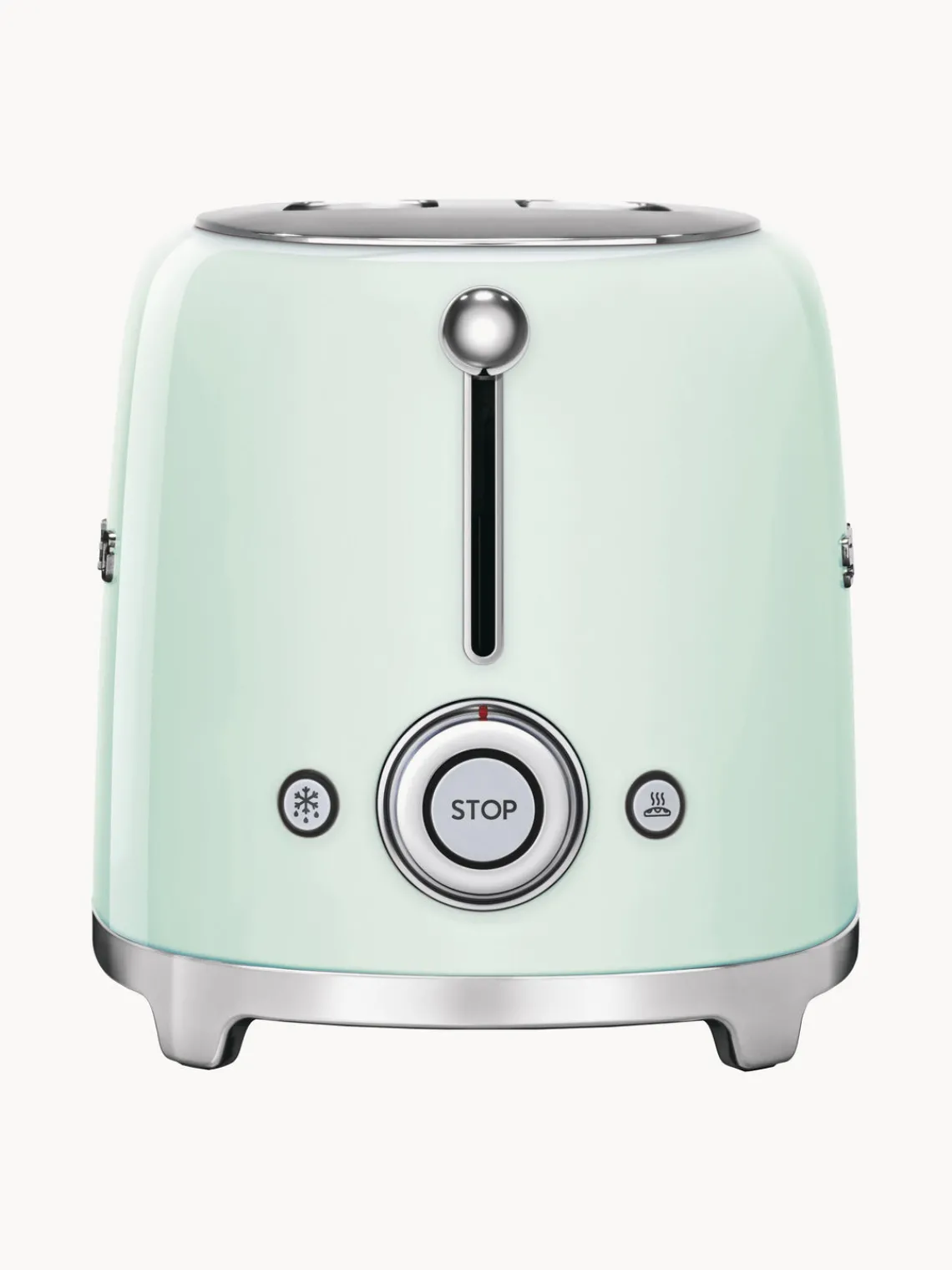 Fashion Smeg Grille-pain 2 tranches 50's Style Vert pastel, haute brillance