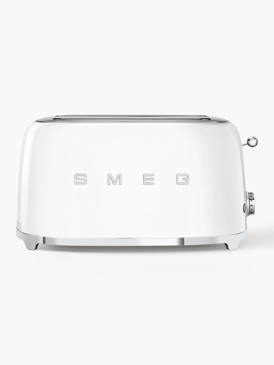 Best Smeg Grille-pain 4 tranches 50's Style Blanc, haute brillance
