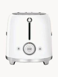 Best Smeg Grille-pain 4 tranches 50's Style Blanc, haute brillance