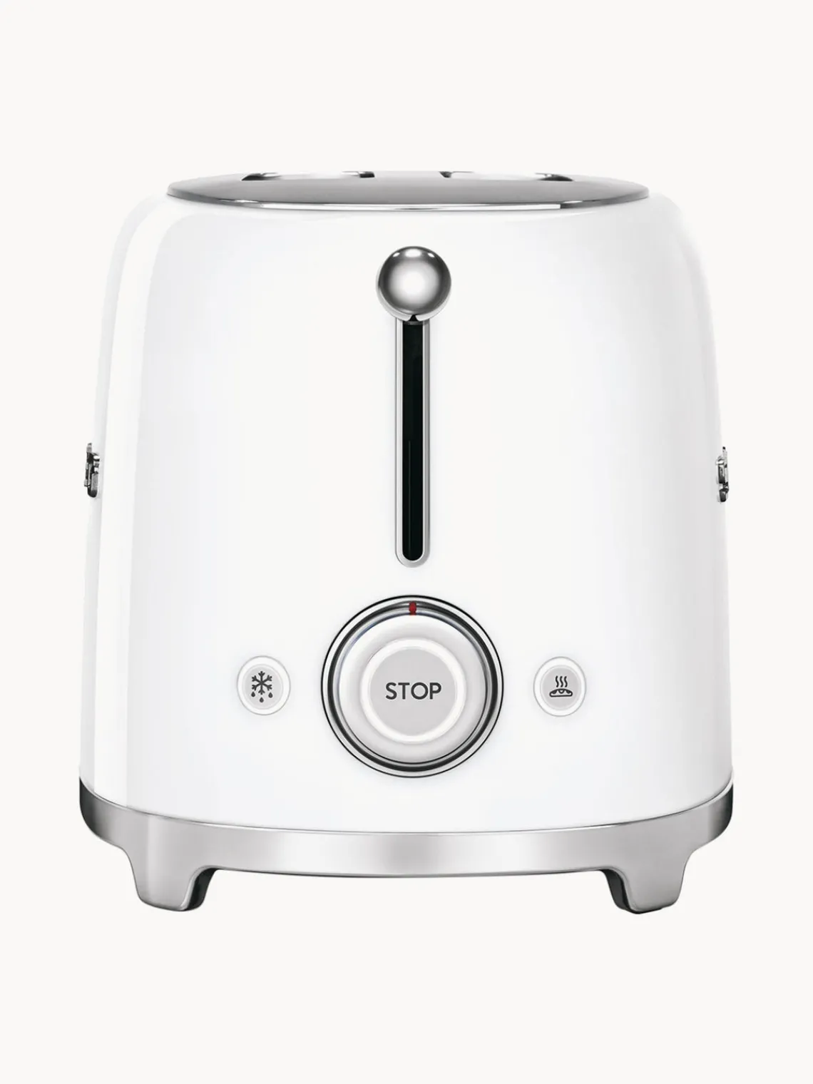 Best Smeg Grille-pain 4 tranches 50's Style Blanc, haute brillance