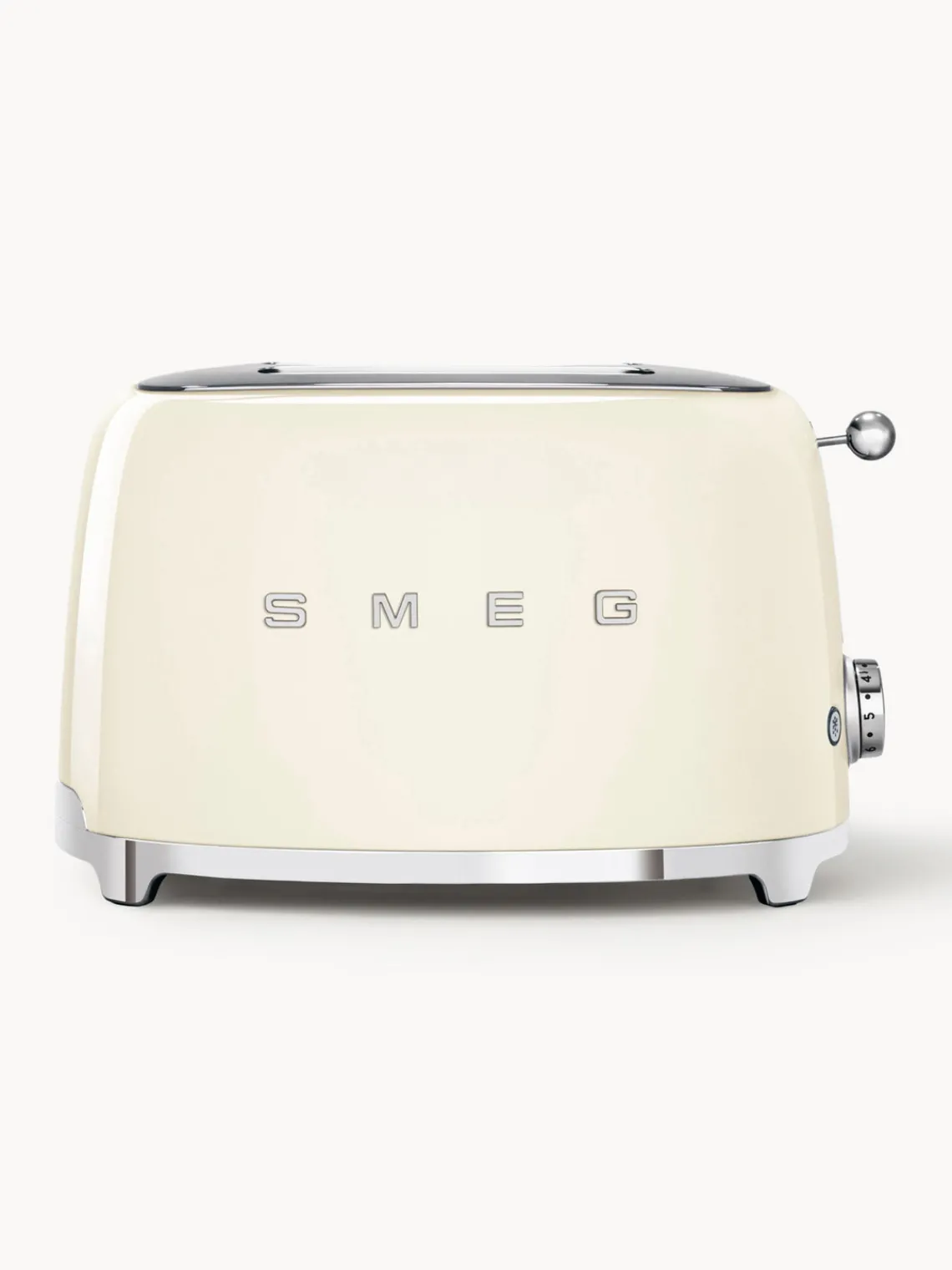 Best Smeg Grille-pain 2 tranches 50's Style Blanc crème, haute brillance