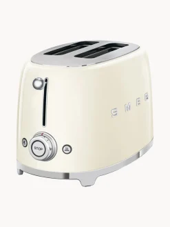 Best Smeg Grille-pain 2 tranches 50's Style Blanc crème, haute brillance