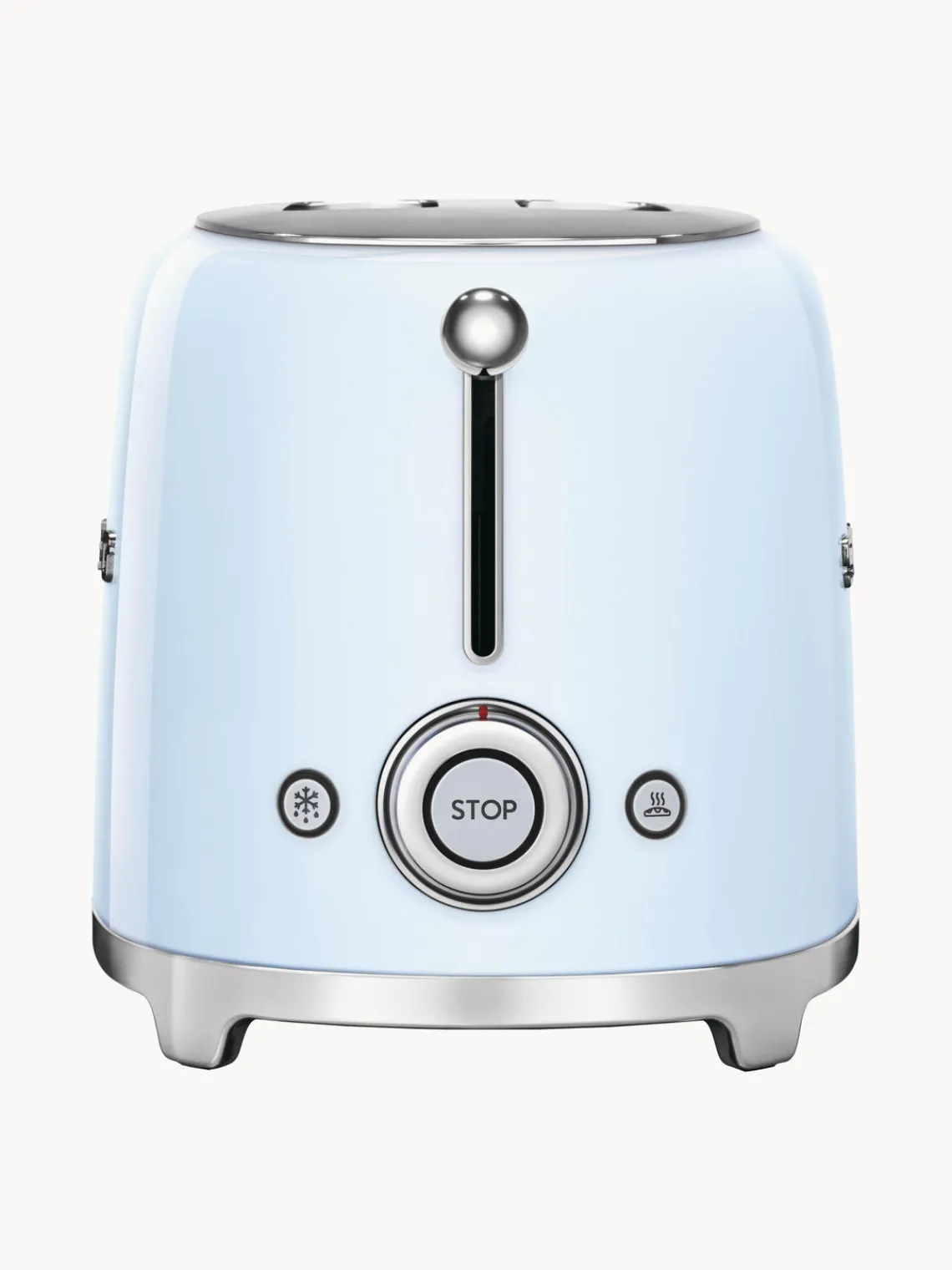 New Smeg Grille-pain 2 tranches 50's Style Bleu ciel, haute brillance