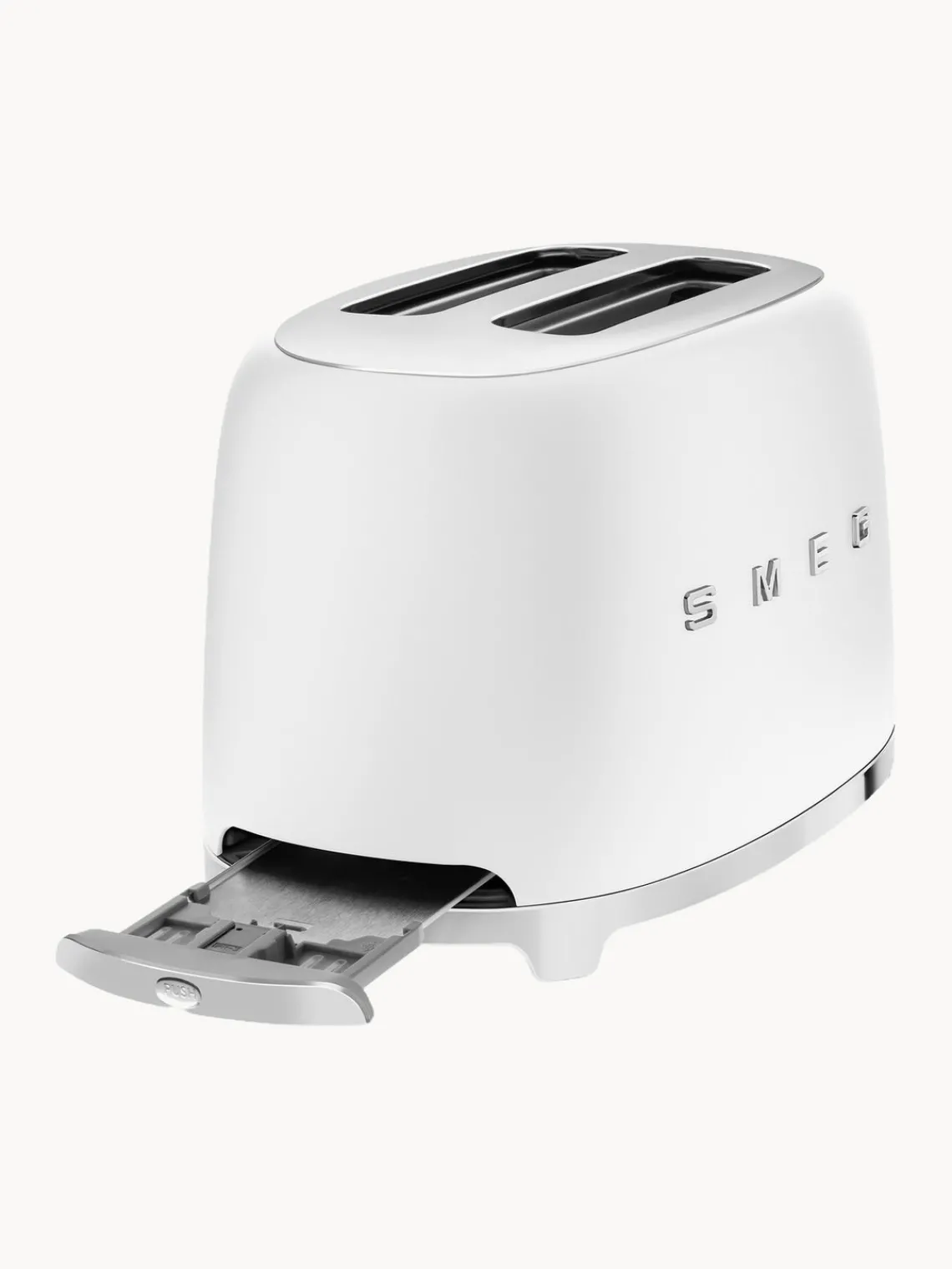 Outlet Smeg Grille-pain 2 tranches 50's Style Blanc, mat