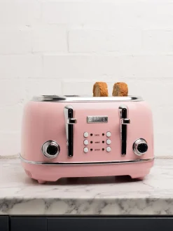 Hot Haden Grille-pain Herivotrege Rose, argenté