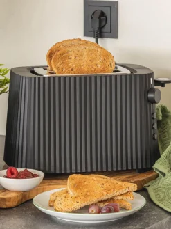Hot ALESSI Grille-pain Plissé Noir