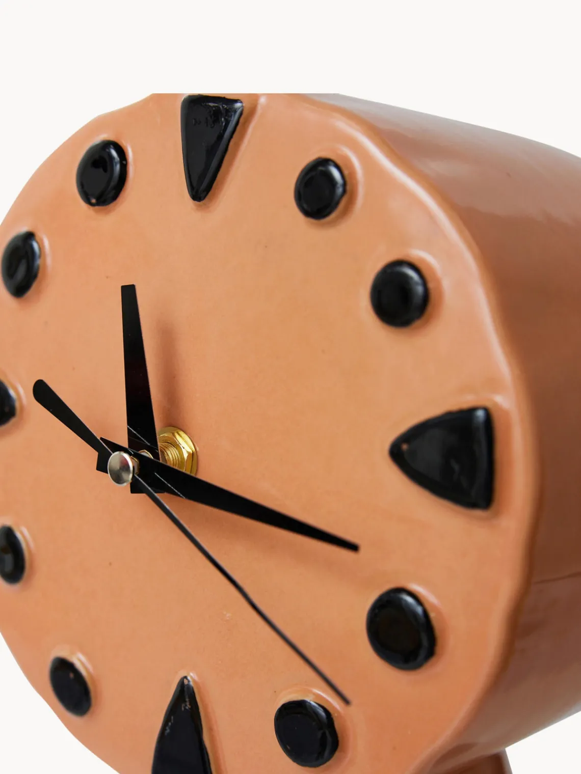 Sale HKLIVING Horloge à poser peints à la main en céramique Retro