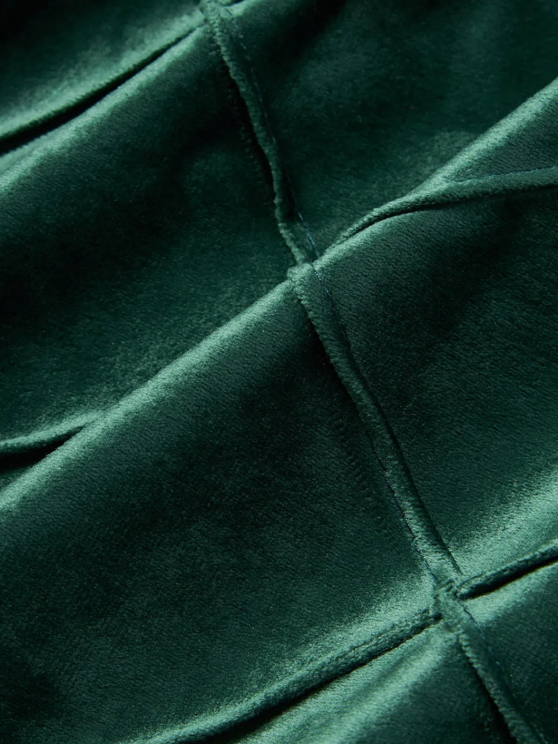 Hot Magma Housse de coussin 40x40 en velours à relief Nobless Vert foncé