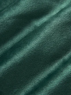 Hot Magma Housse de coussin 40x40 en velours à relief Nobless Vert foncé