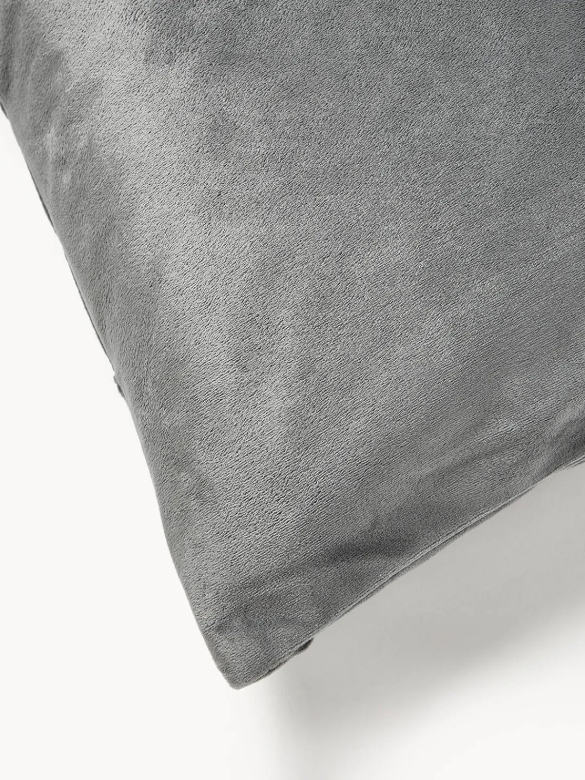 New Magma Housse de coussin 50x50 en velours à relief Nobless Gris foncé