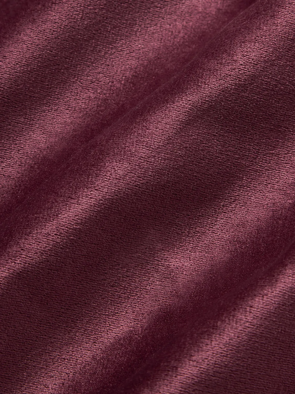 Hot Magma Housse de coussin 40x40 en velours à relief Nobless Lie de vin