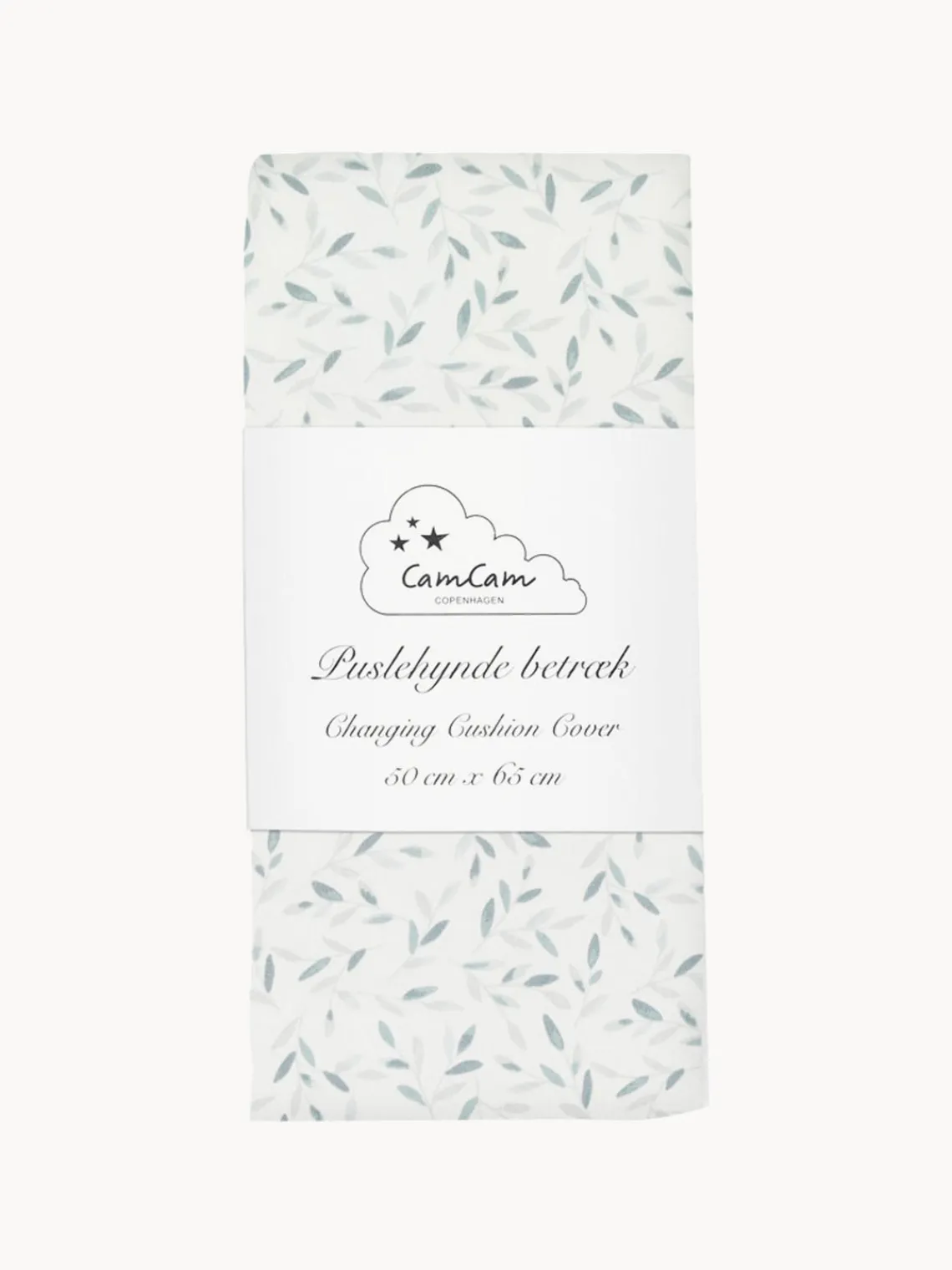 Clearance Cam Cam Copenhagen Housse de matelas à langer en coton bio Green Leaves