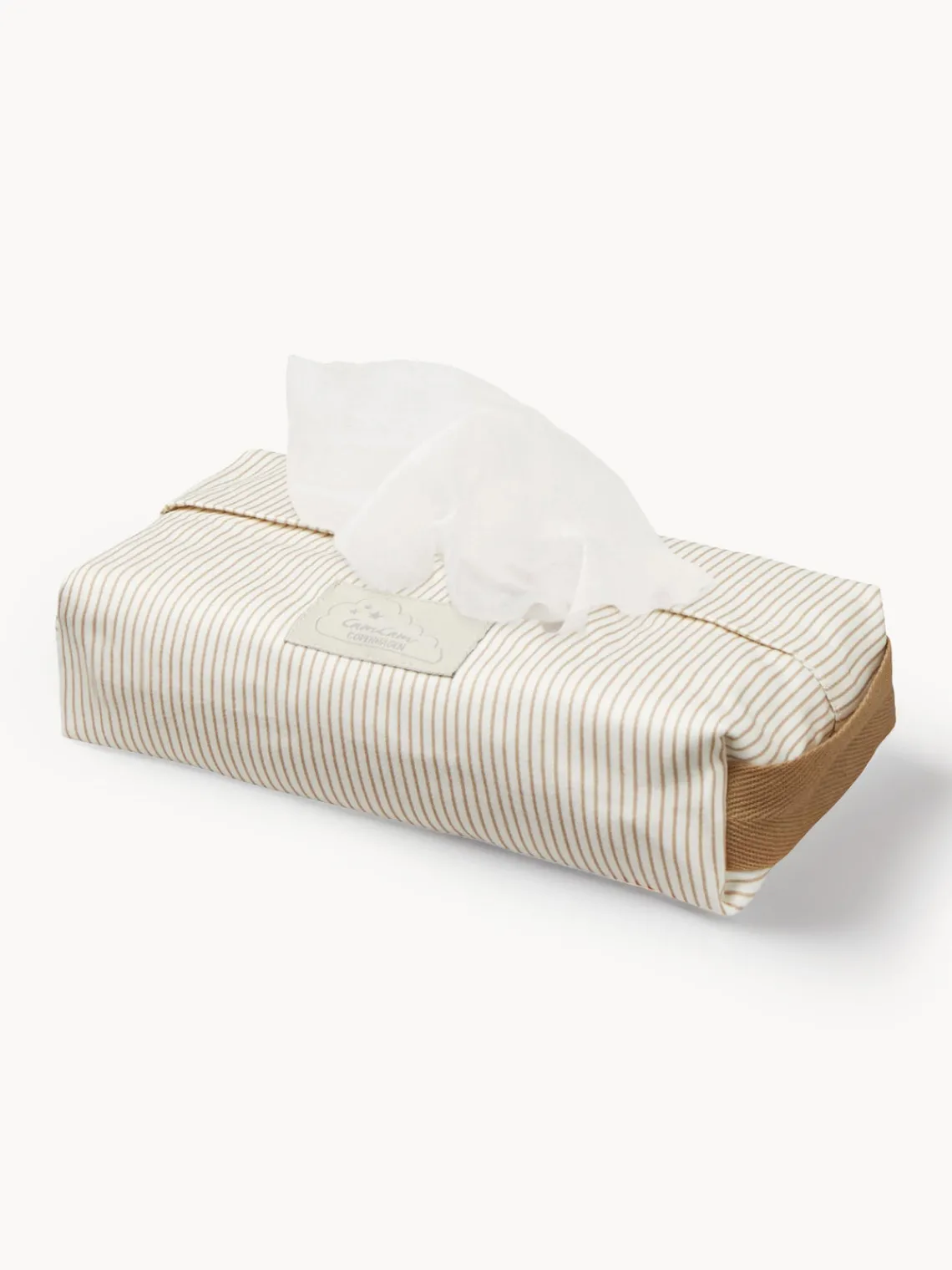 Fashion Cam Cam Copenhagen Housse pour lingettes humides en coton bio Camel