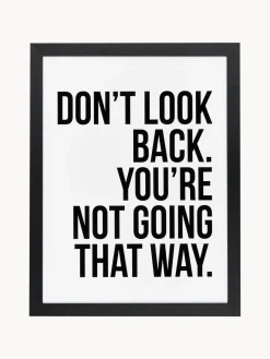 Best Any Image Impression numérique encadrée Don't Look Back
