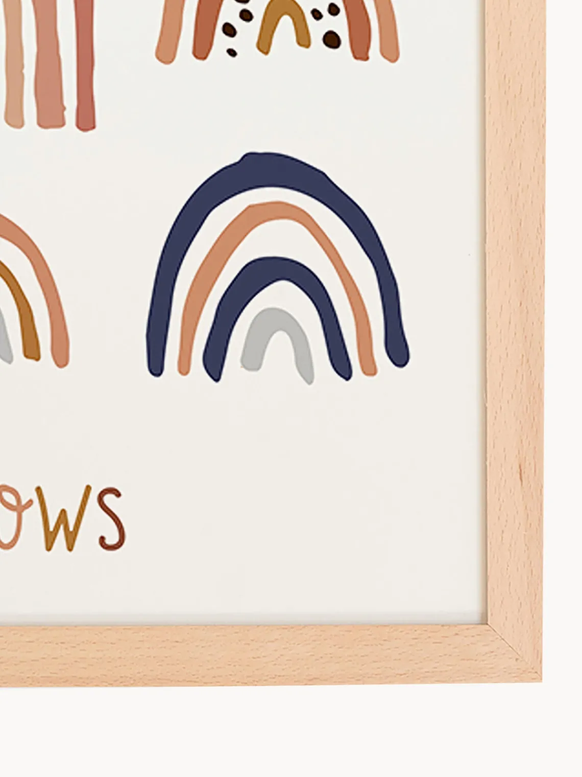 New Any Image Impression numérique encadrée All the Rainbows