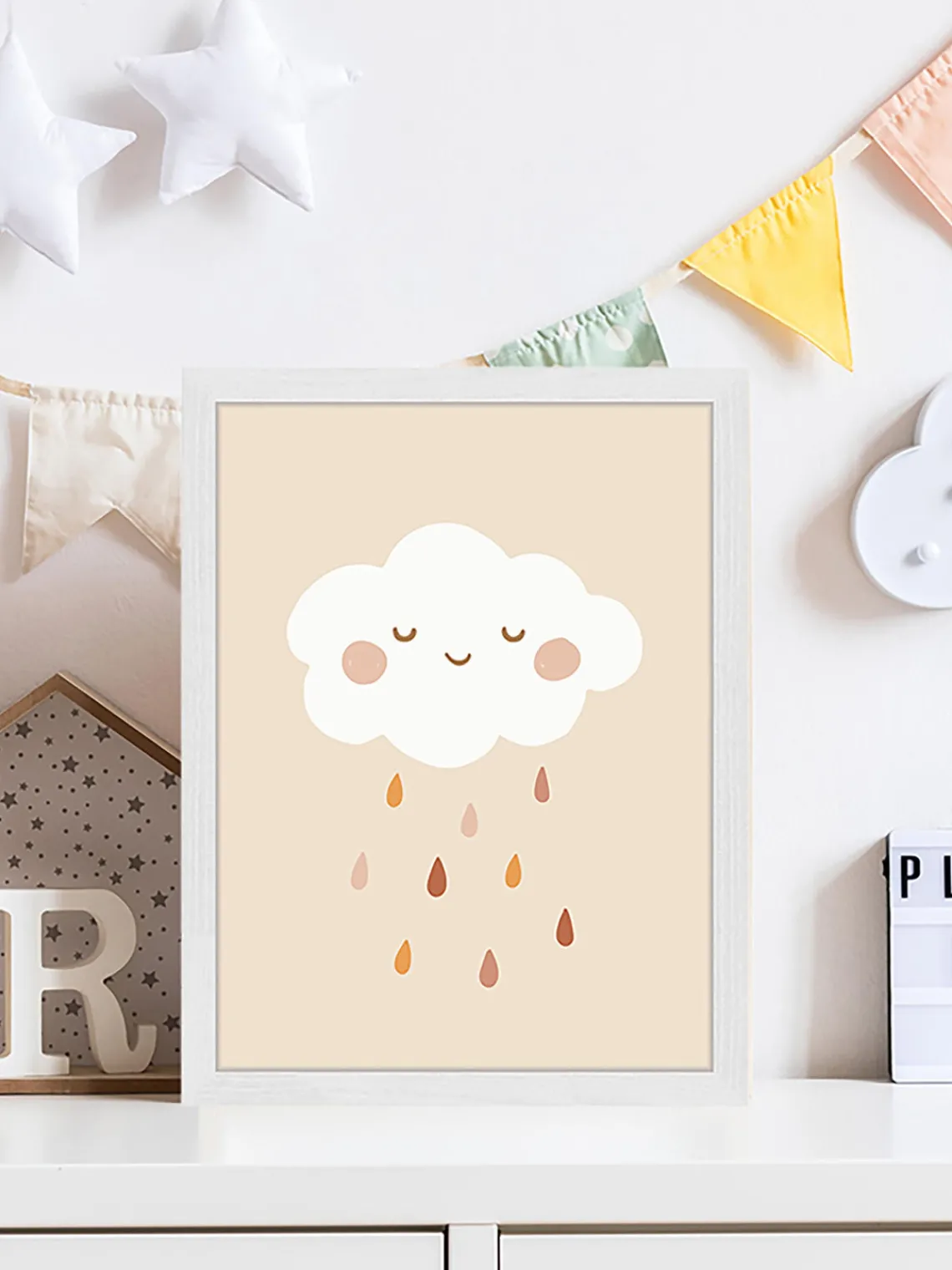 Online Any Image Impression numérique encadrée Lovely Rain