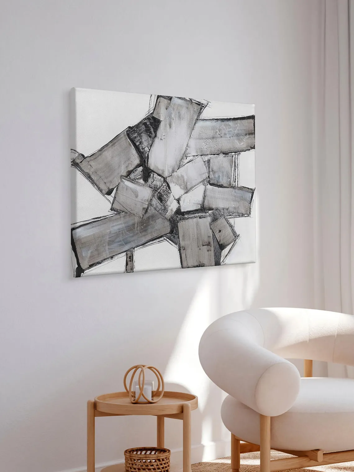 Clearance Incado Impression sur toile faite main Dark Abstract