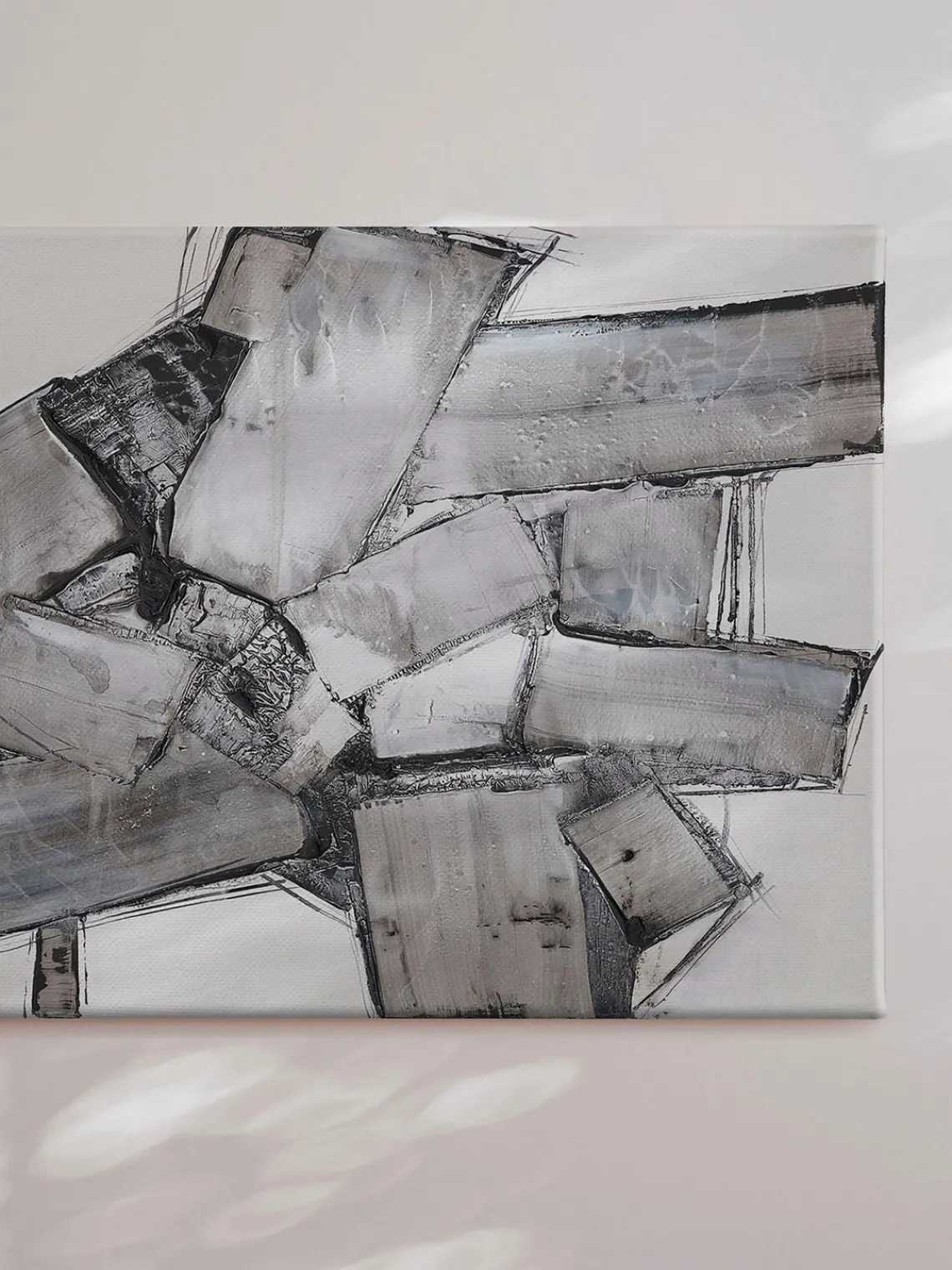 Clearance Incado Impression sur toile faite main Dark Abstract