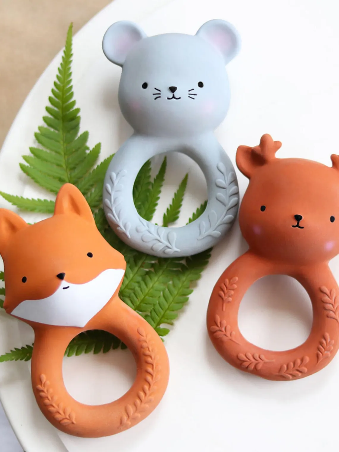 Best A Little Lovely Company Jouet de dentition en caoutchouc naturel Fox