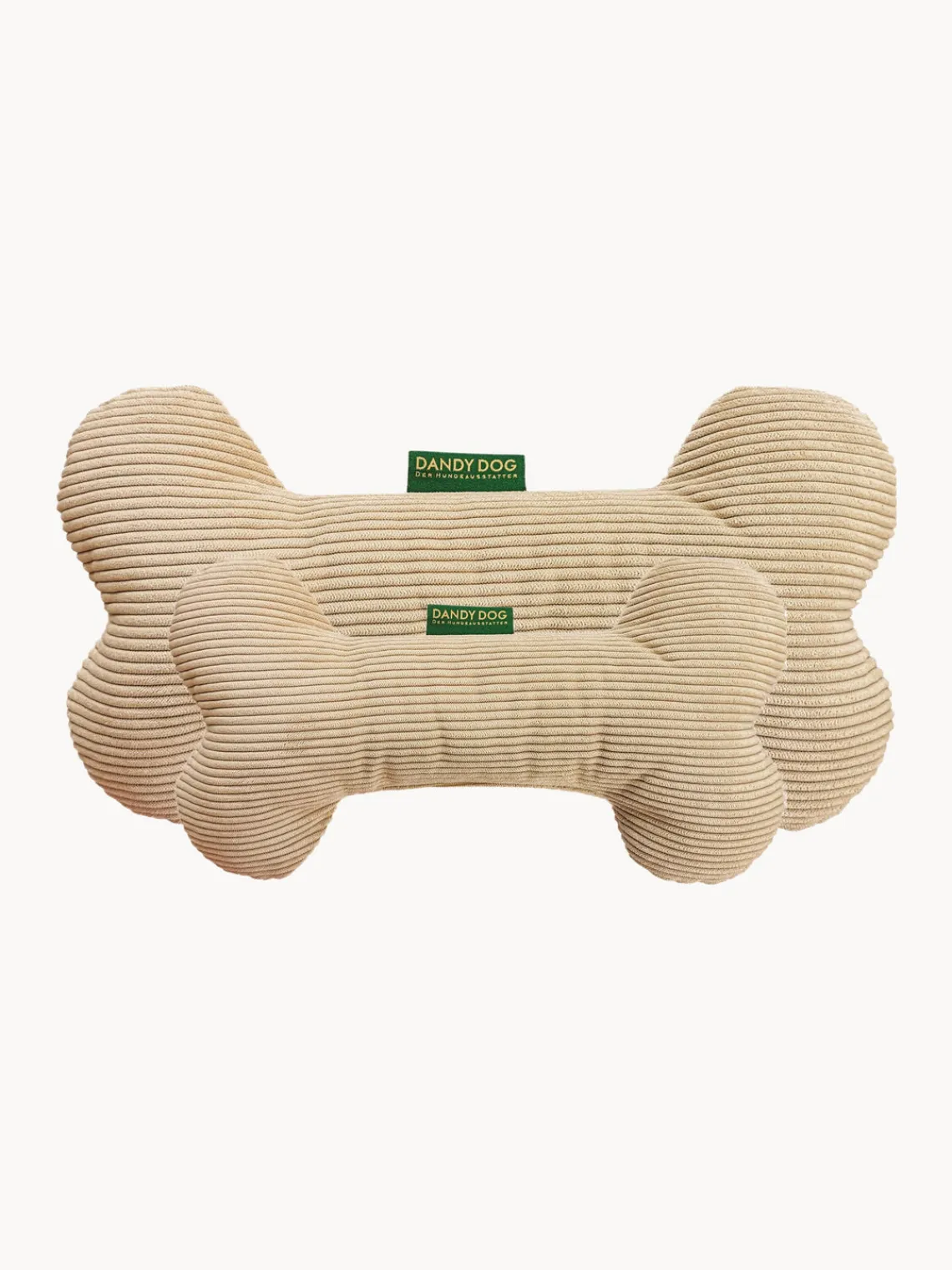 Best Dandy Dog Jouet en velours côtelé pour chien en forme d'os Relax , tailles variées