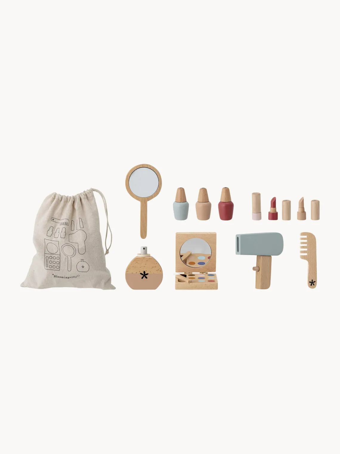 Online Bloomingville Mini Jouets en bois Daisy Make-up, 11 élém.
